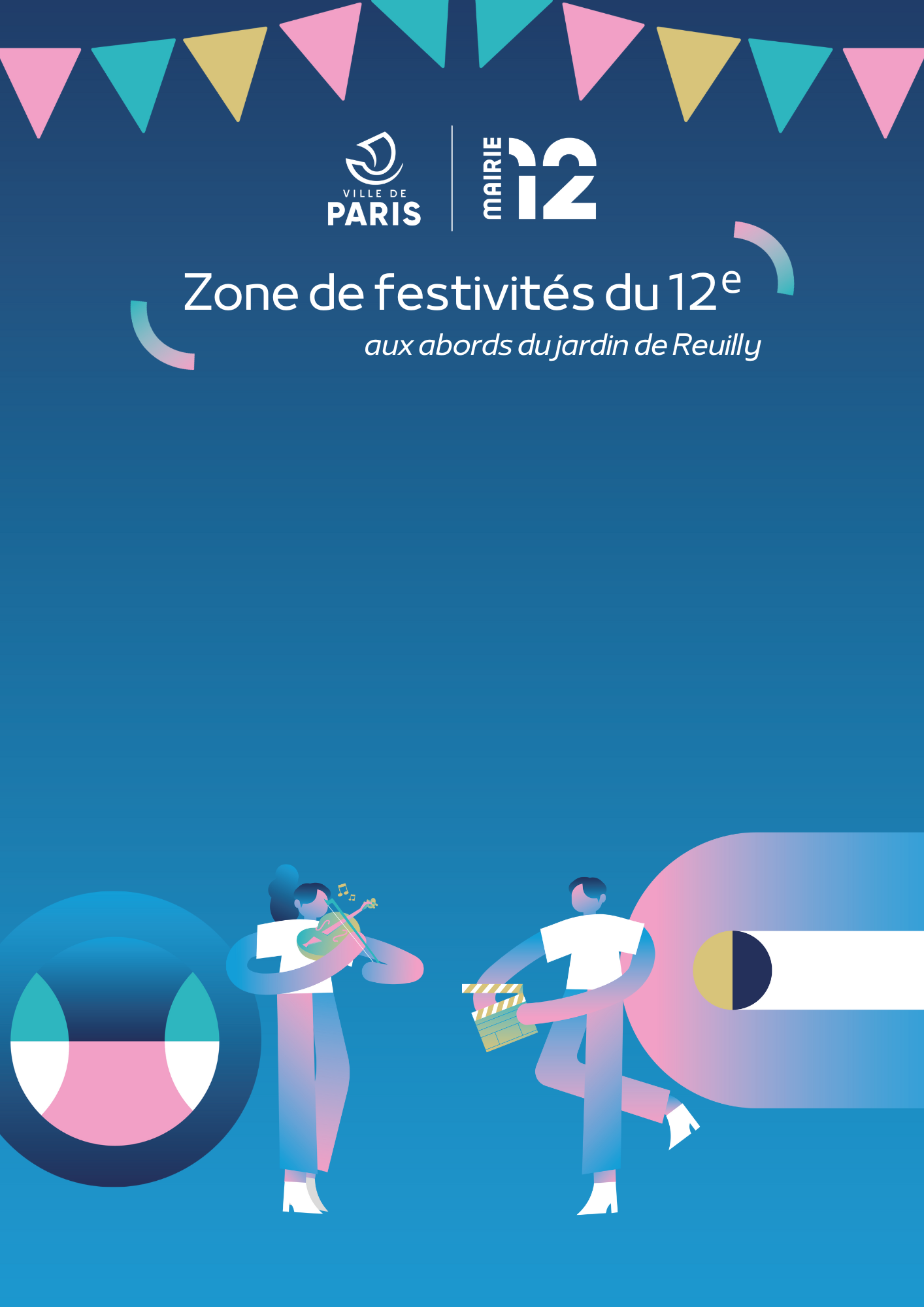 Template d'éléments graphique pour les JO 2024 de la Mairie du 12e