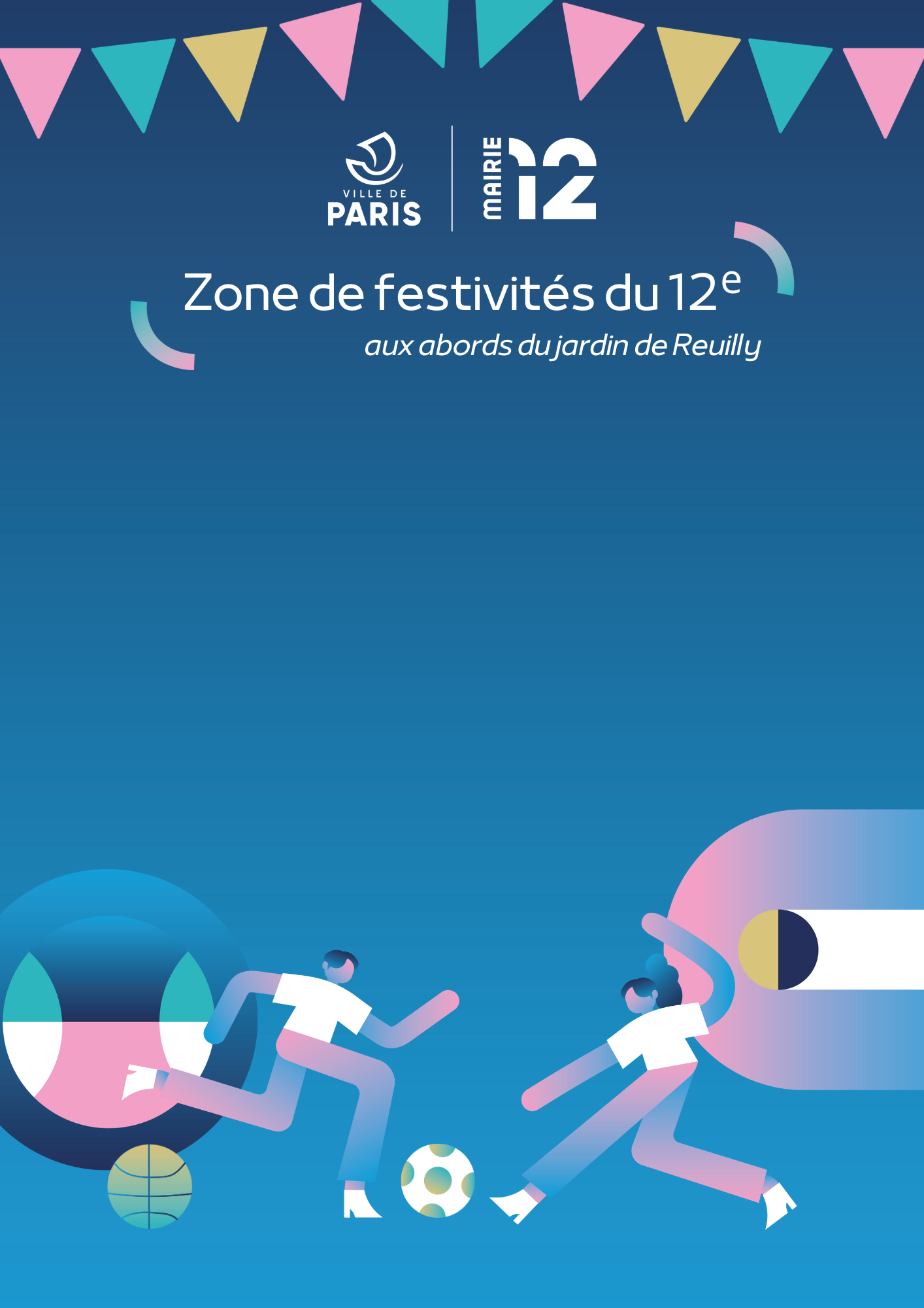 Template d'éléments graphique pour les JO 2024 de la Mairie du 12e