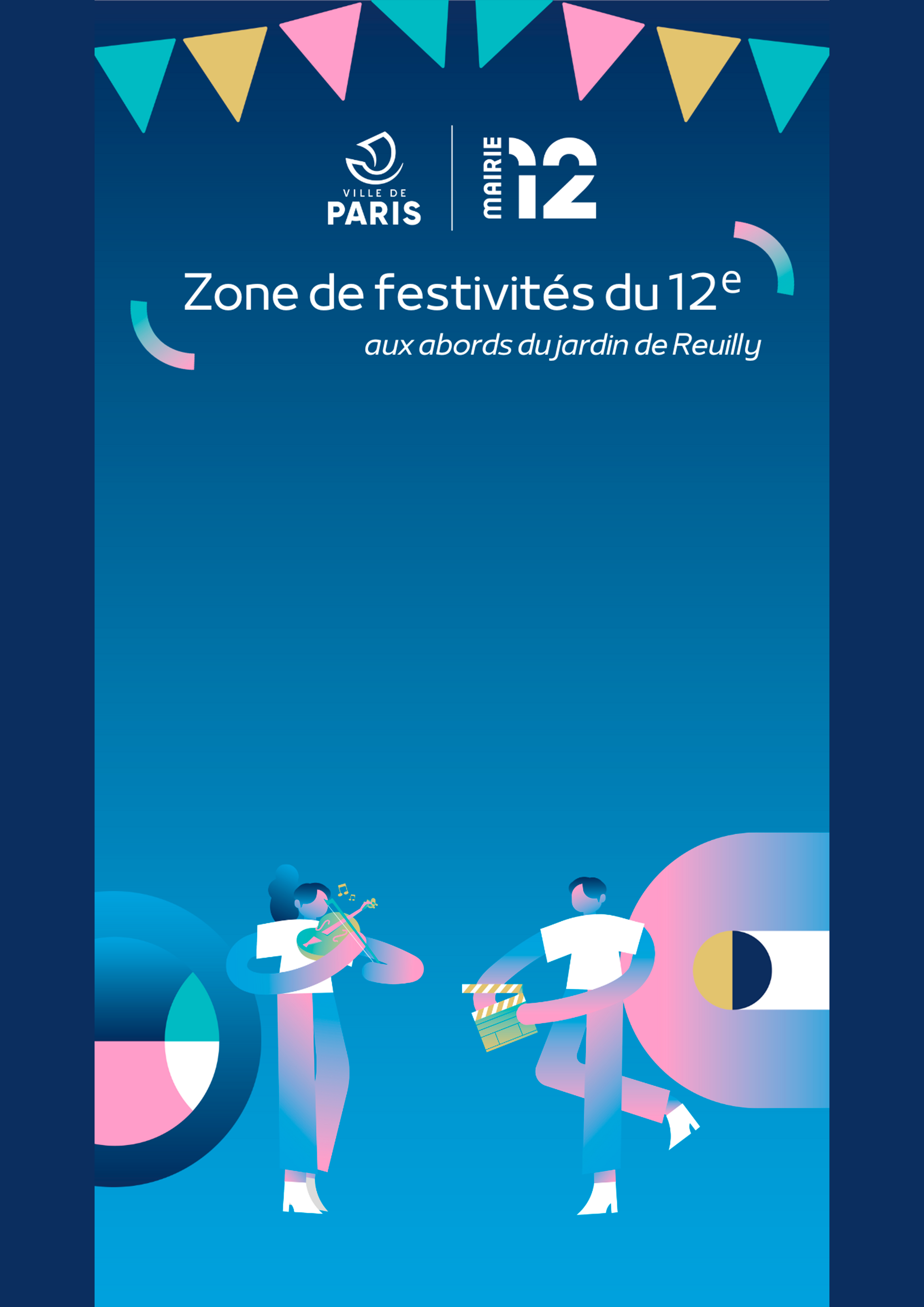 Template d'éléments graphique pour les JO 2024 de la Mairie du 12e