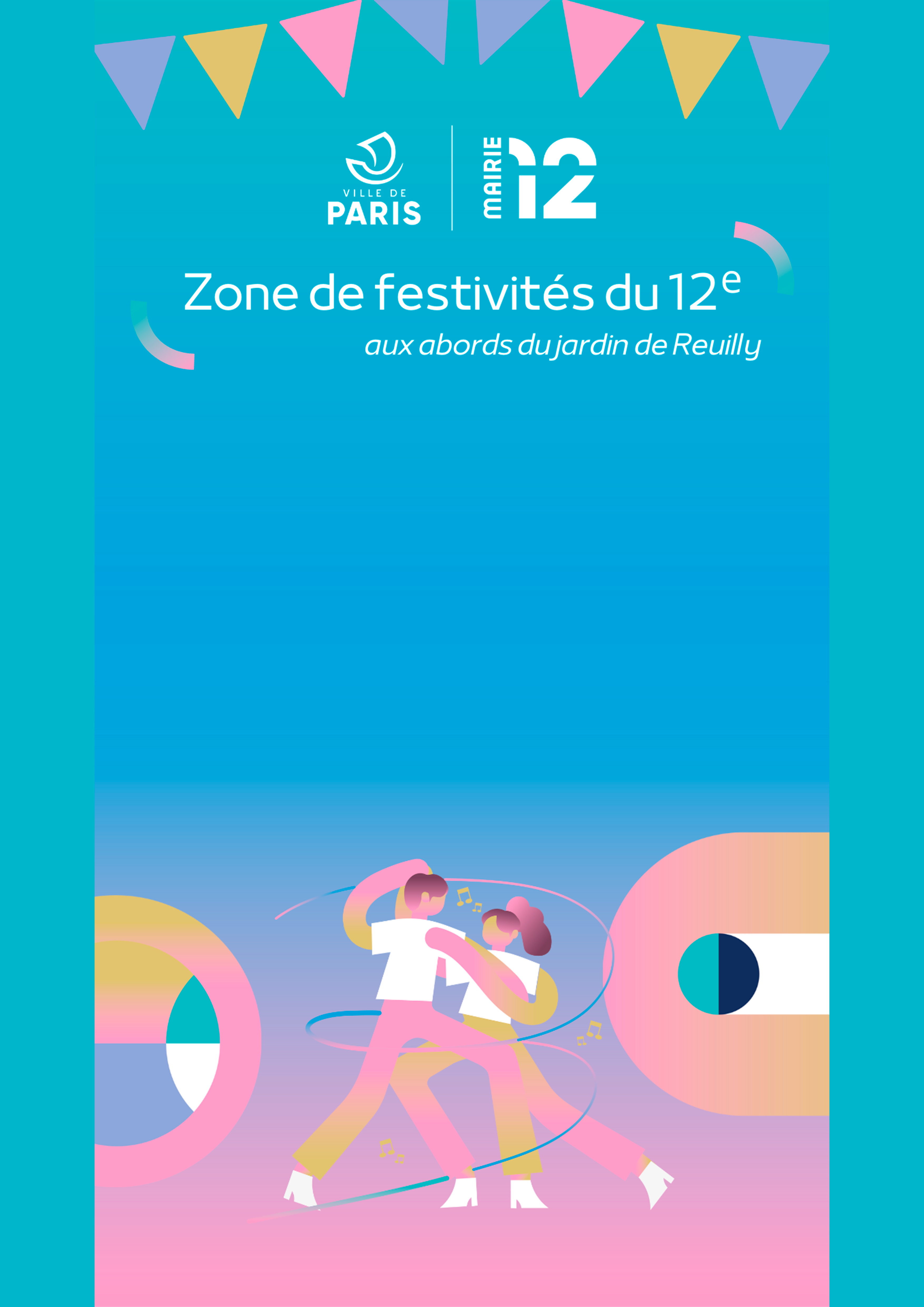 Template d'éléments graphique pour les JO 2024 de la Mairie du 12e