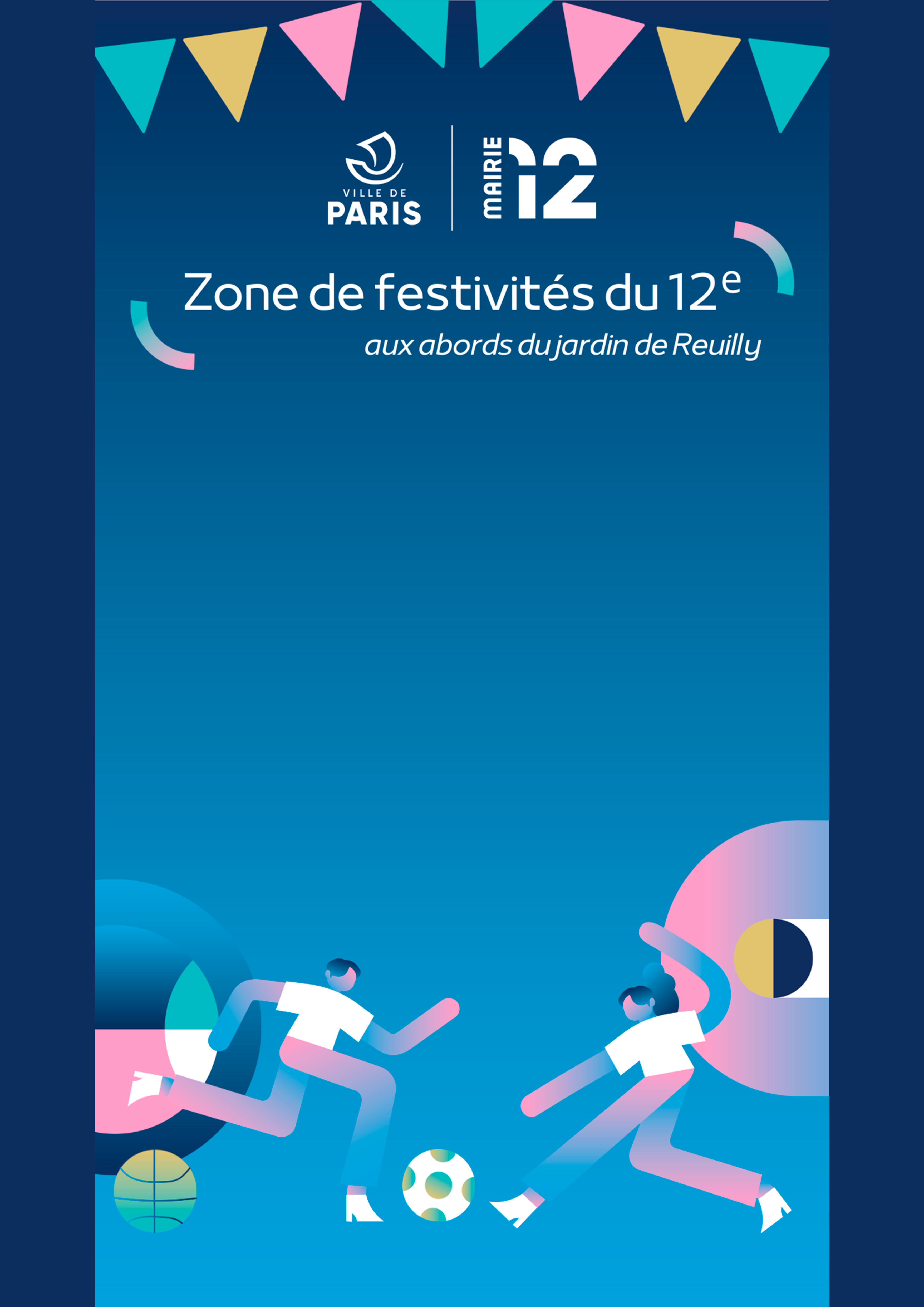Template d'éléments graphique pour les JO 2024 de la Mairie du 12e