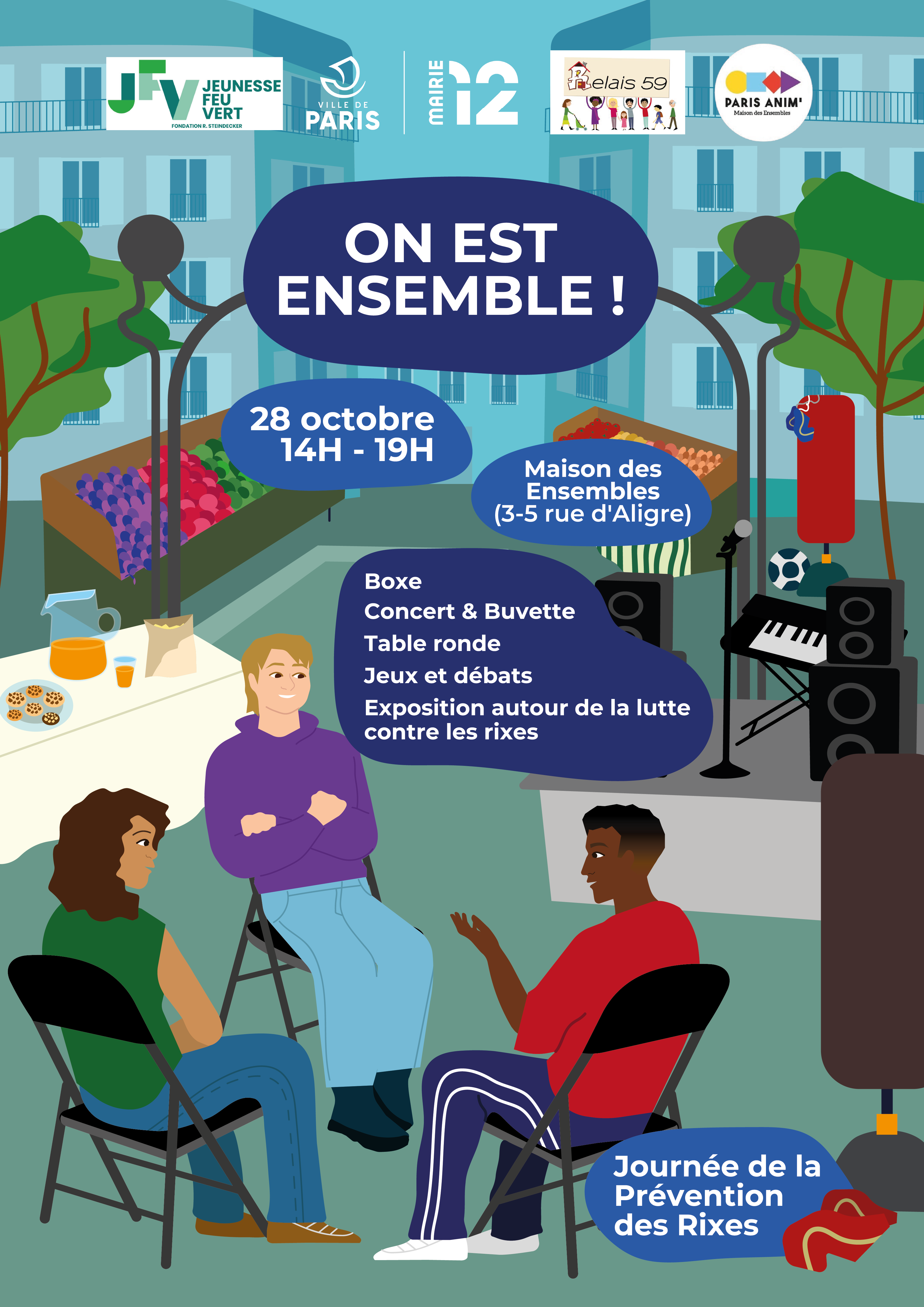 Page de mon fanzine 'People and how i see them, in their space, thoughts, during a moment, a close-up'