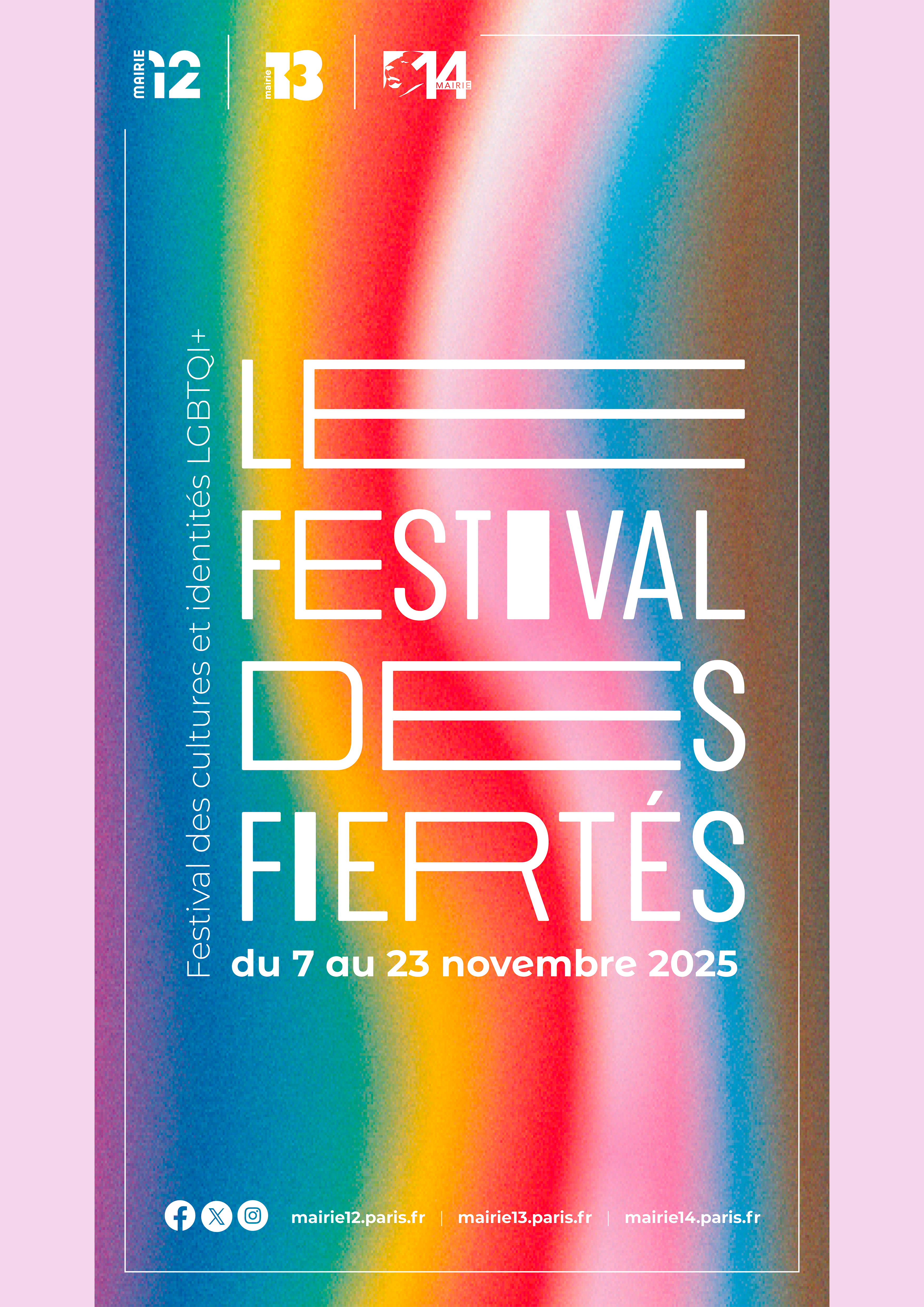 Visuel story instagram pour le Festival des Fiertés 2025