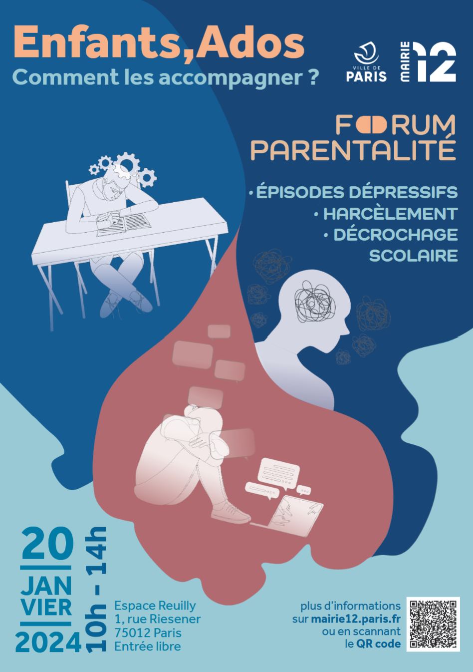 Affiche du Forum Parentalité 2024