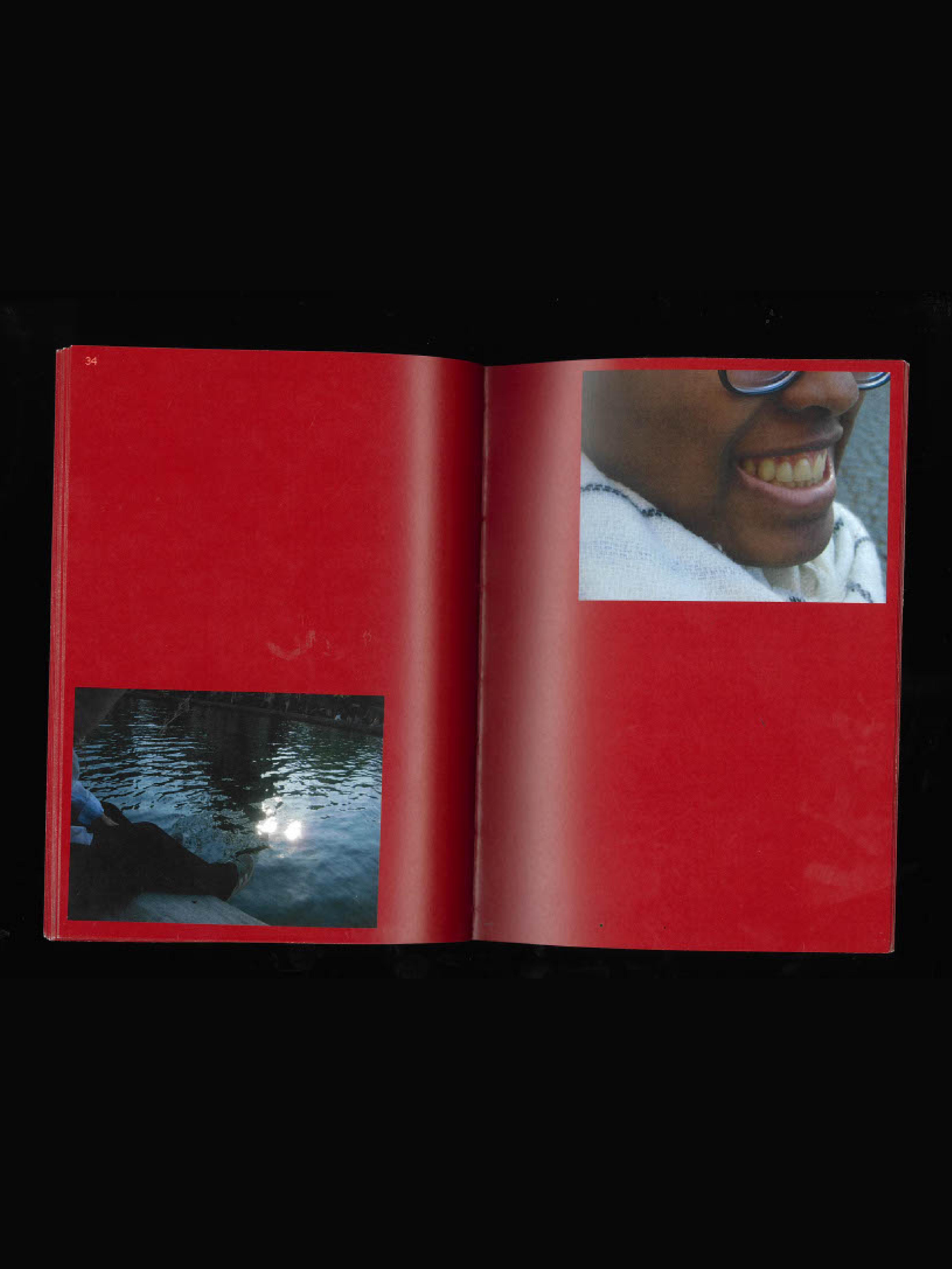 Page de mon fanzine 'People and how i see them, in their space, thoughts, during a moment, a close-up'