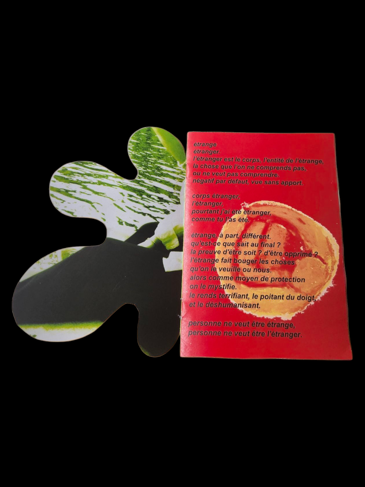 Page de mon fanzine 'Poemes egares'