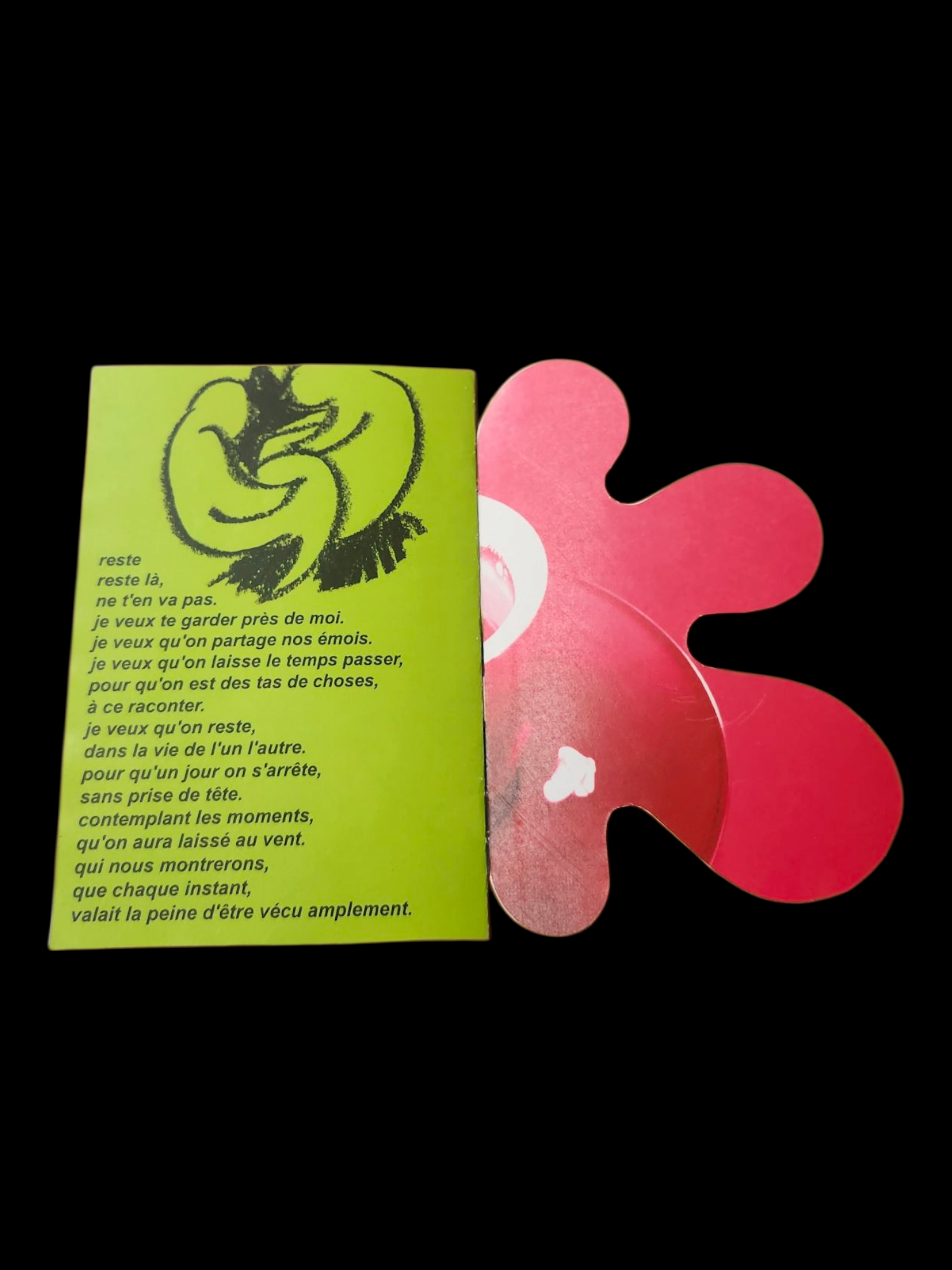 Page de mon fanzine 'Poemes egares'