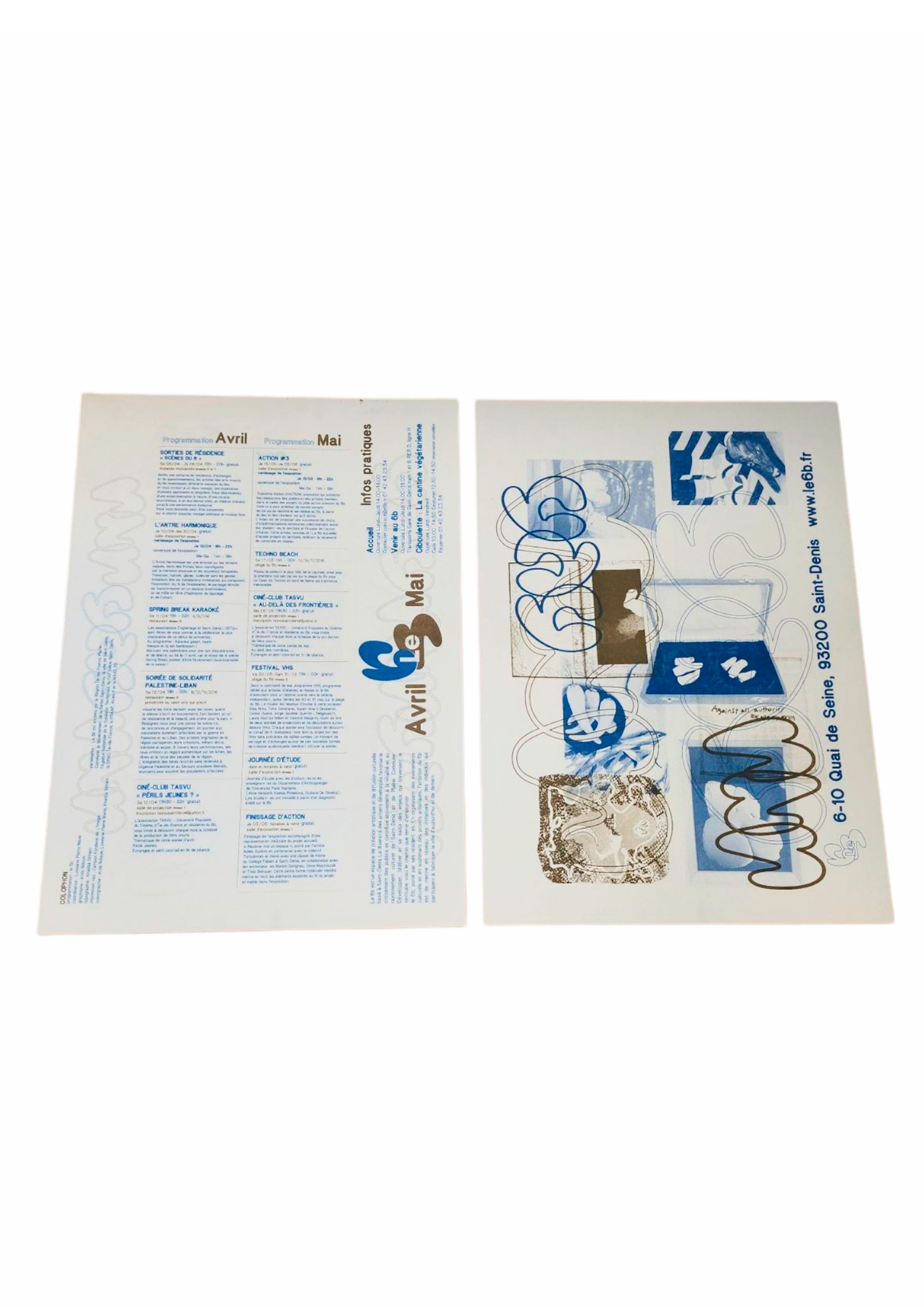 Réalisation d'un indentité visuelle, contenant un nouveau logo, une affiche et dépliant ainsi que de la merchandising pour un tiers-lieux : le 6b