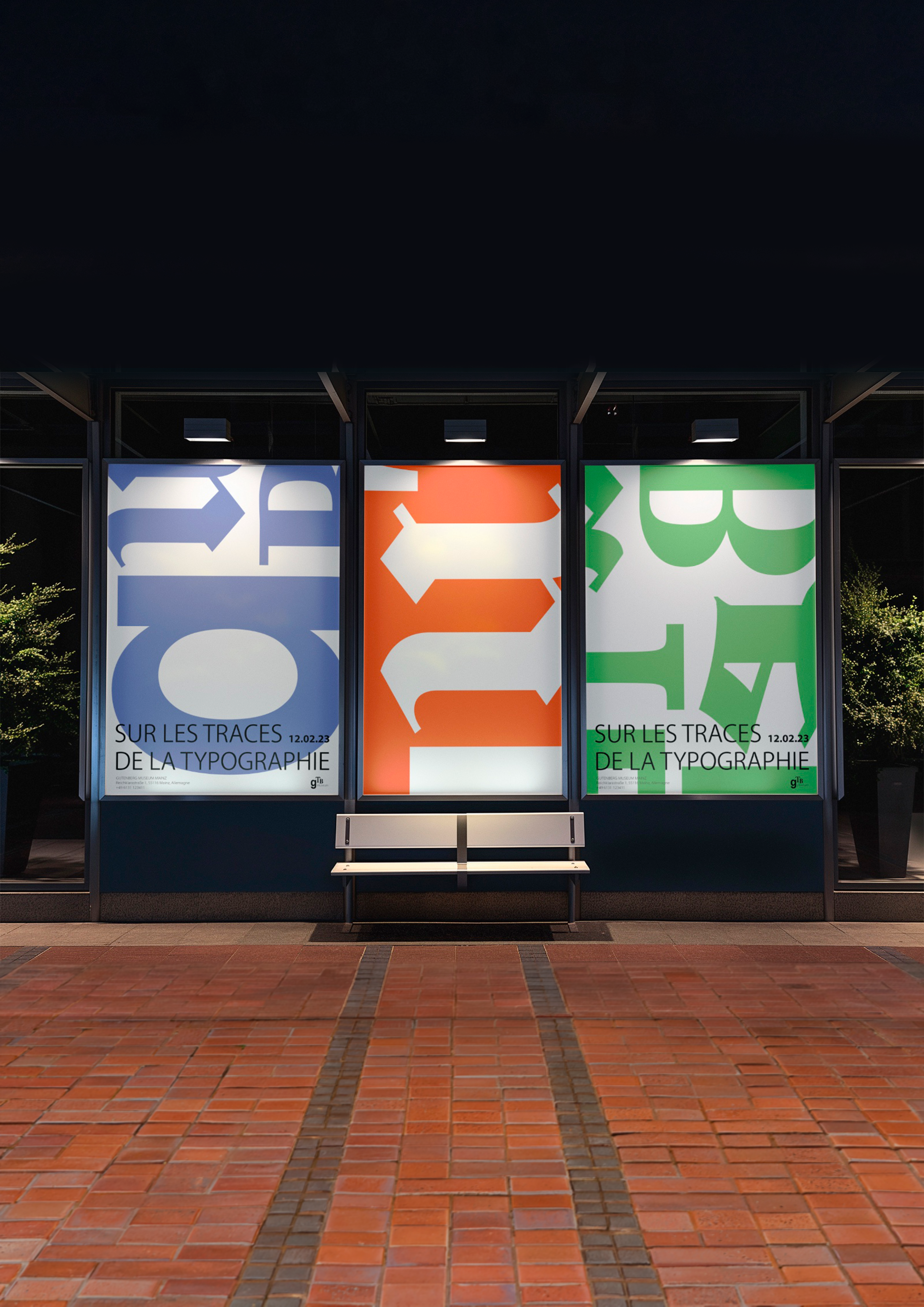 Projet de refont d'identité visuel pour le musée Gutenberg.