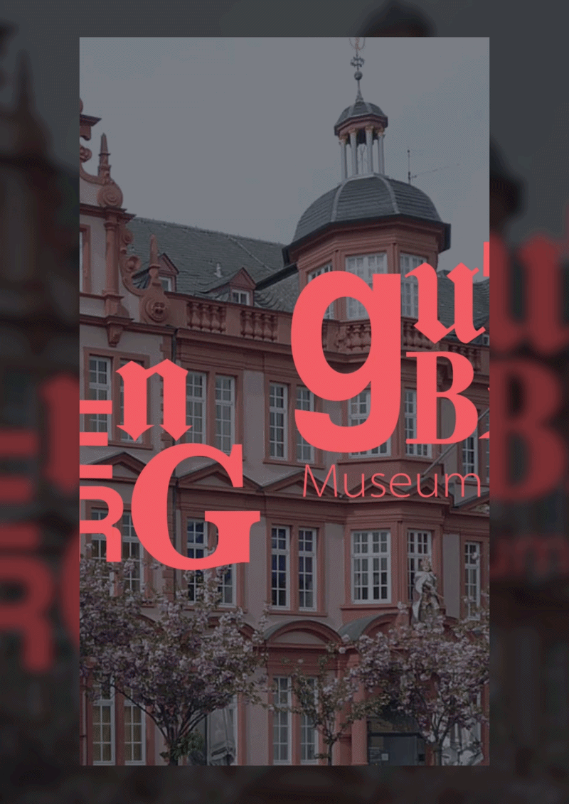 Projet de refont d'identité visuel pour le musée Gutenberg.