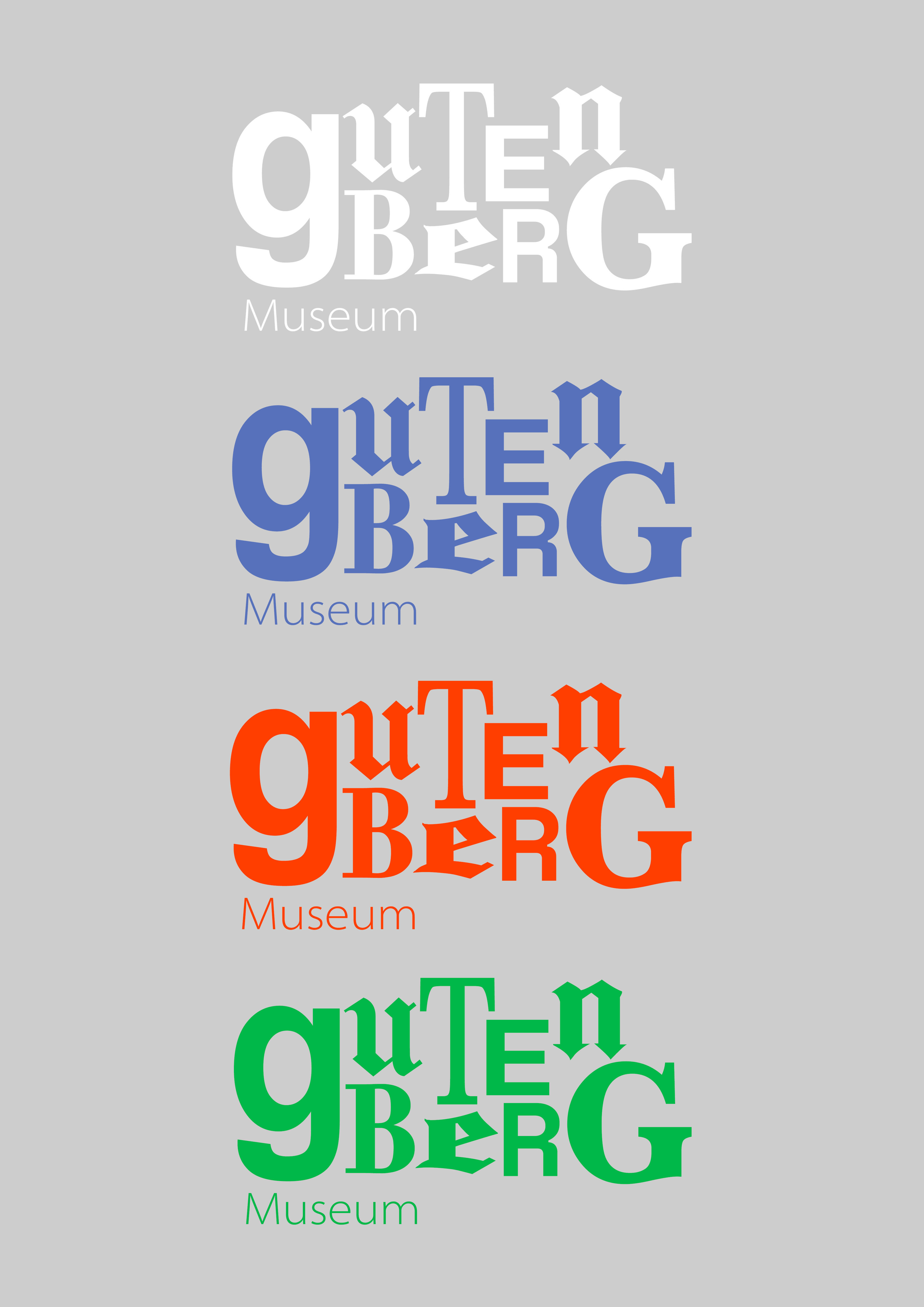 Projet de refont d'identité visuel pour le musée Gutenberg.