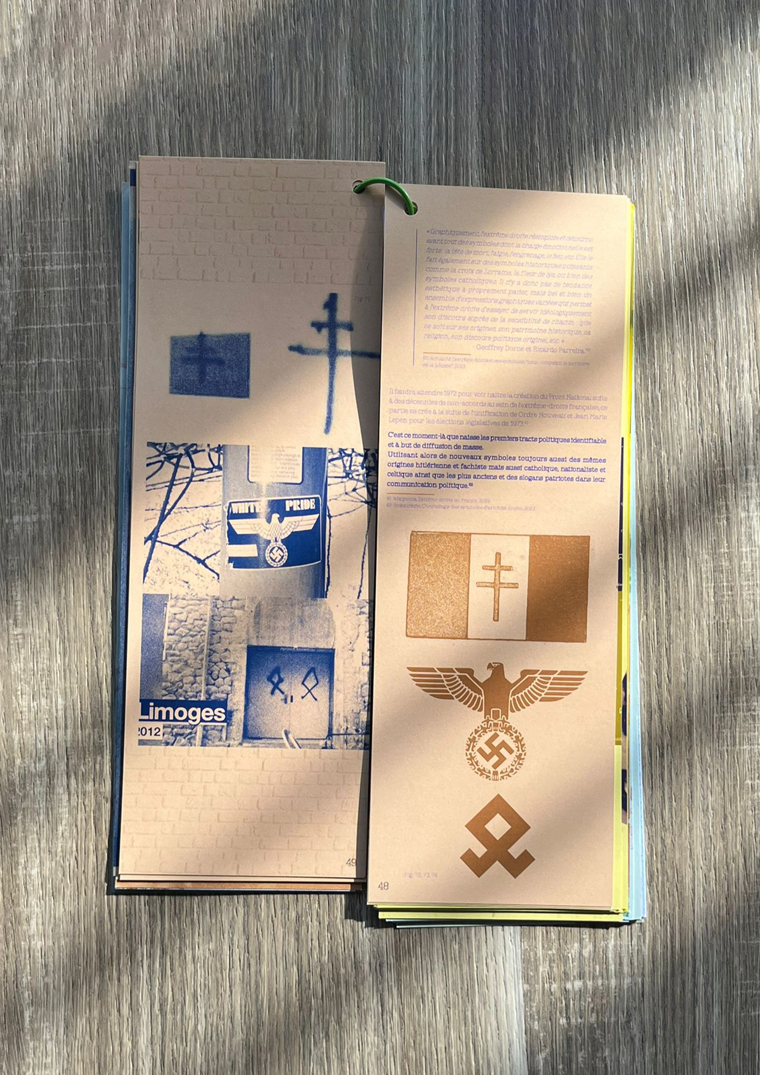 Page de mon mémoire 'Les cris (l'écrit) des murs un acte urbain et politique'